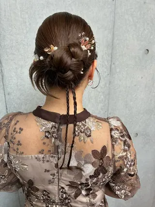 ロング ヘアアレンジ 勝野 麻美のヘアスタイル