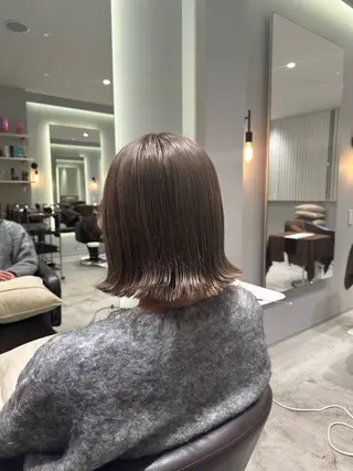 ショート カラー 髪質改善ストレート 中林優太のヘアスタイル