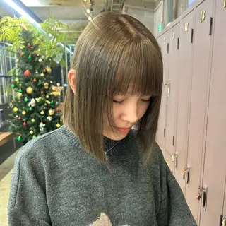 ミディアム カラー 伊藤ほのか/パーマ /ダブルカラーのヘアスタイル