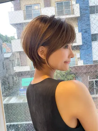 ショート カラー 🫧似合わせショート イシダ🫧のヘアスタイル