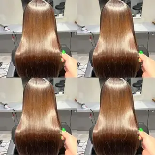 ロング カラー 大石 真理子のヘアスタイル