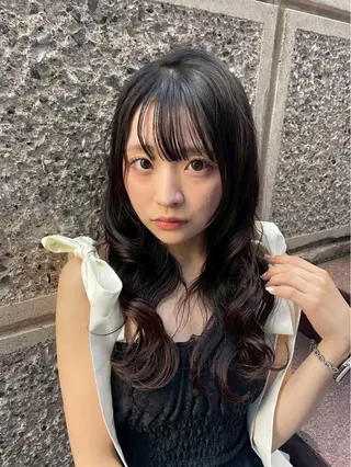 ロング 爆モテ💘ハイトーン ×カラー🦄蓮華のヘアスタイル
