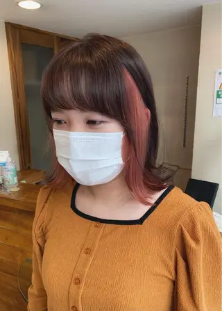 ミディアム カラー 矢野 晃平のヘアスタイル