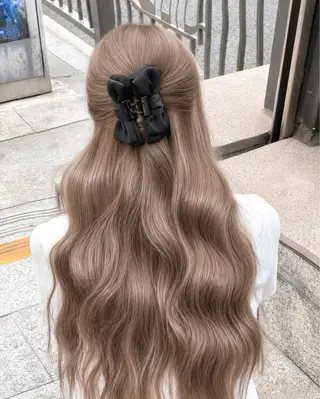 ロング カラー ヘアアレンジ 透明感カラー🎀艶髪 Anju/渋谷🎀のヘアスタイル