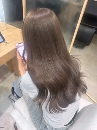 ロング カラー 中村 舞音のヘアスタイル