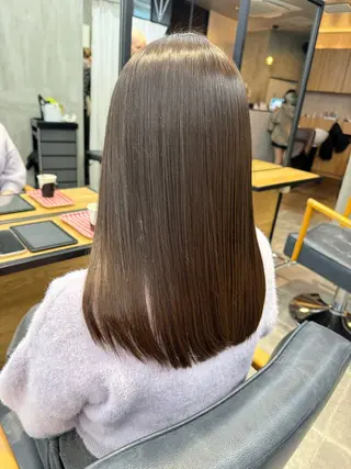 ミディアム 梅田艶髪矯正 💖koichiroのヘアスタイル