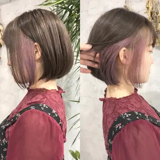 ショート カラー ウルフ/デザイン/ 大阪/タカハシユウキのヘアスタイル