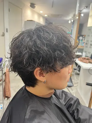 パーマ メンズ ✨ショートカット 無料hiro✨のヘアスタイル