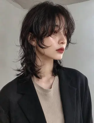 ミディアム パーマ OjOmano 🫧パラキー🫧のヘアスタイル
