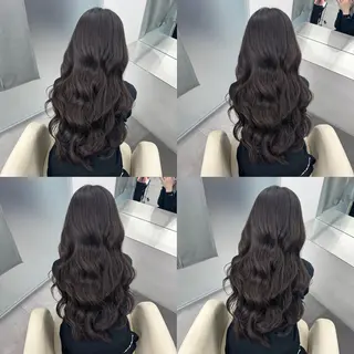 ロング カラー 江坂トレンド韓国風 髪質改善shinoのヘアスタイル