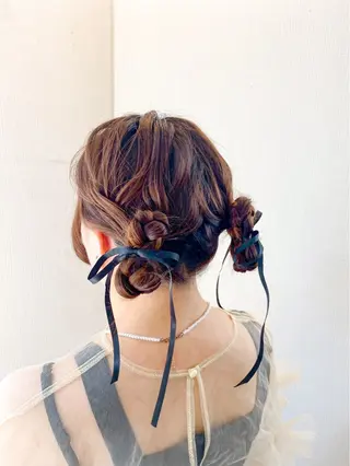 ヘアアレンジ hair make もりした ゆうのヘアスタイル