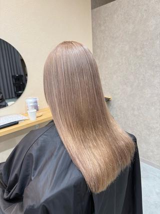 セミロング 🍒透明感カラー /ダブルカラー🍒のヘアスタイル