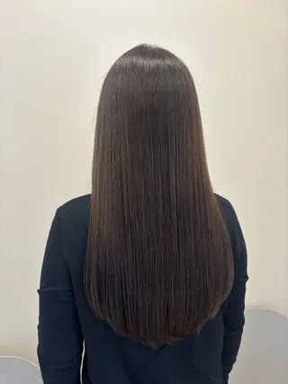 ロング カラー 角谷 靖子のヘアスタイル