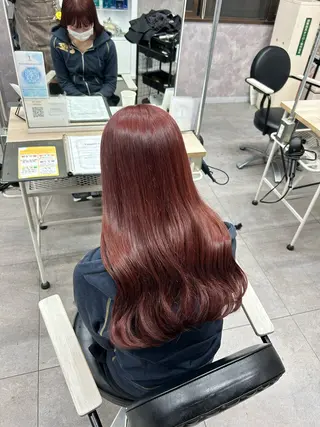 セミロング カラー 暖色カラー🪷 オタク美容師🎶のヘアスタイル
