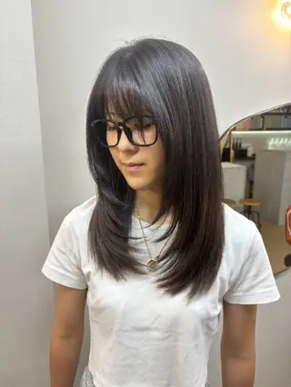 セミロング 🍀【脱芋】 tomoha🍀のヘアスタイル