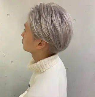 ミディアム カラー パーマ ヘアアレンジ メンズ 野木 良平のヘアスタイル