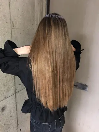 ロング カラー RIENS♡xrea 山本優舞のヘアスタイル
