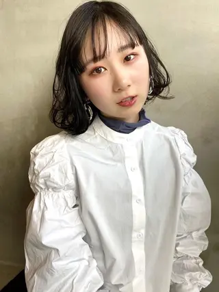 ショート カラー ヘアアレンジ ネイル マツエク・マツパ 夜23時まで予約🉑 reverieあきらのヘアスタイル
