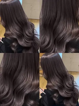 ロング カラー 👑髪質改善Wカラー 👑アユカのヘアスタイル