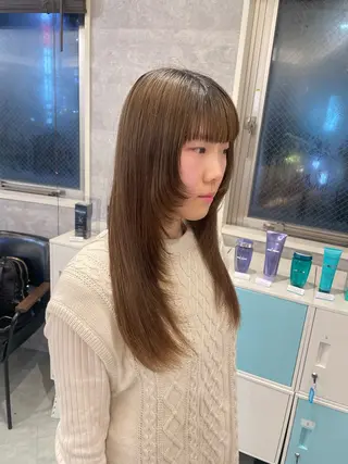 ロング ♡似合わせ ♡ハイトーン♡のヘアスタイル