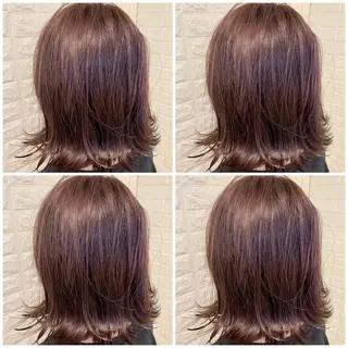 ミディアム カラー ハイトーン/ブリーチ 山崎 悠次のヘアスタイル