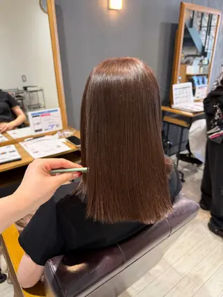 ミディアム ayumi / 郡山/暖色カラーのヘアスタイル