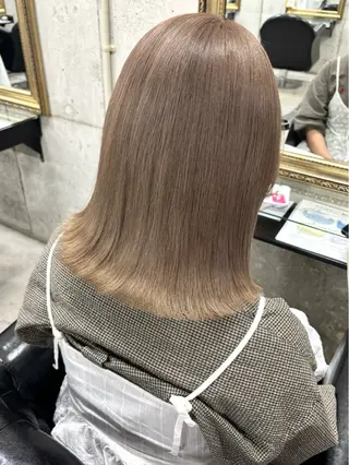 ミディアム カラー 🖤顔まわり 盛れヘア⟡アズサ🖤のヘアスタイル