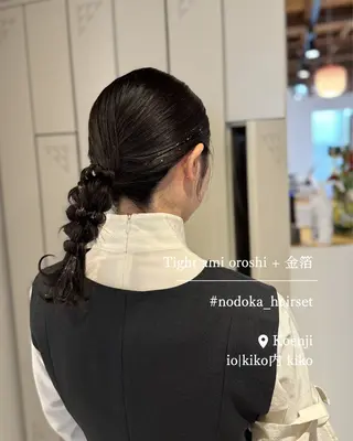 ミディアム ヘアアレンジ お呼ばれセット🕊️ 高円寺/太田和のヘアスタイル
