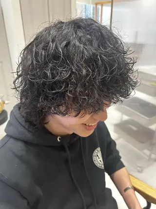 パーマ メンズ 🫧艶髪ボブ🫧 チカのヘアスタイル