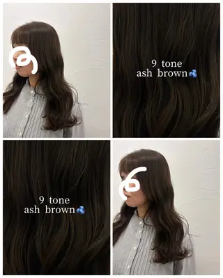 ロング カラー 吉岡 茉穂のヘアスタイル