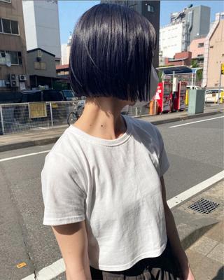 赤荻 まりものヘアスタイル