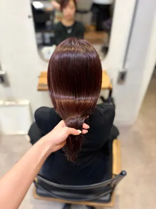 セミロング カラー 透明感うる艶カラー ¦コユキ🫧💞のヘアスタイル