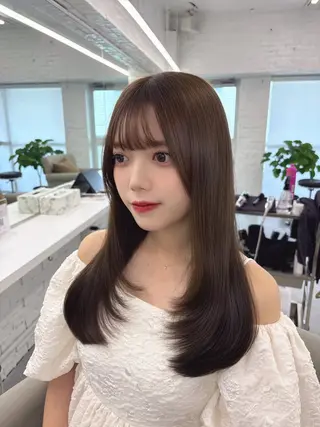 セミロング カラー ヘアアレンジ ✨綺麗が続くカット ✨/星野六三四のヘアスタイル