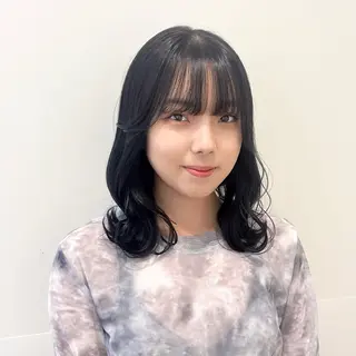 ミディアム カラー 🩵ブリーチカラー MIORI🩵のヘアスタイル