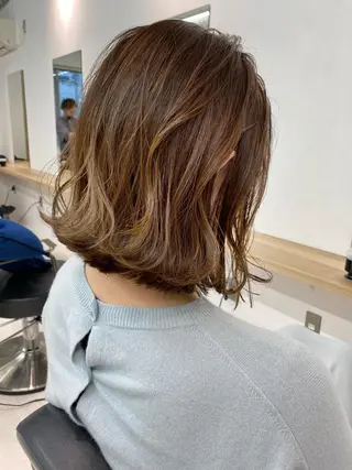 ショート カラー レイヤーボブ/ボブ 仲川和人のヘアスタイル