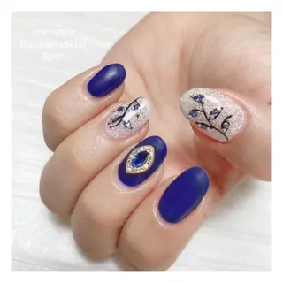 ミディアム ネイル 🐾enen style 🐾のネイルデザイン