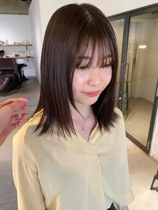 ミディアム カラー 聖 来のヘアスタイル