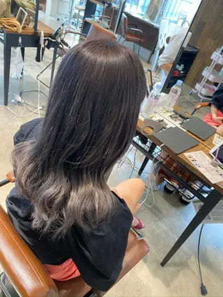 カラー 顔まわりの神様✨ 透明感カラー藤嶋秀幸のヘアスタイル