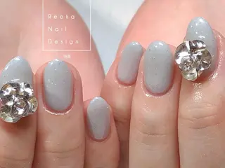 セミロング ネイル Blowe ニュアンスのネイルデザイン