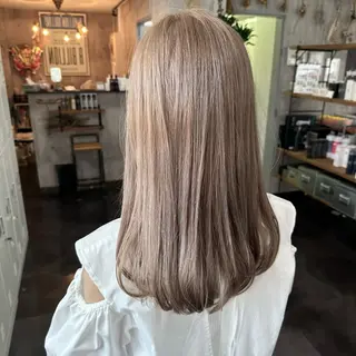 セミロング カラー 枚方 tomee 🦋南部 しほ🦋のヘアスタイル