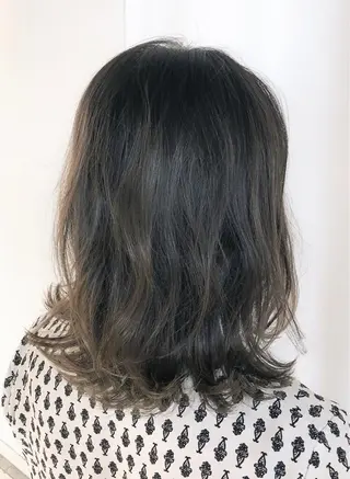 ミディアム バレイヤージュ 藤沢 髪質改善 竹内ケンゴのヘアスタイル
