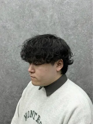 パーマ メンズ センターパート特化 🌹RIO🌹のヘアスタイル