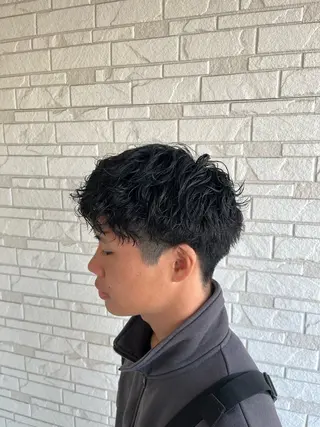 ショート パーマ メンズ 野瀬 🕶のヘアスタイル