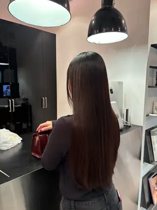 ロング 加藤 みゆのヘアスタイル