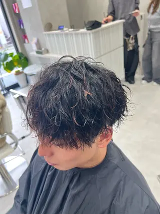 パーマ メンズ SENA 再現性 パーマと縮毛矯正のヘアスタイル
