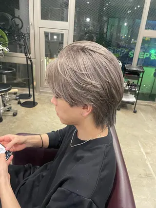 ショート メンズ SHURI メンズ/ハイトーンのヘアスタイル
