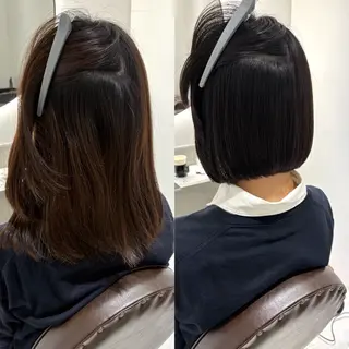 ショート 髪質改善 縮毛矯正/ レイヤー/銀座/本木のヘアスタイル