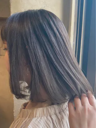 ミディアム カラー マンツーマン 美容師💚コウブチのヘアスタイル