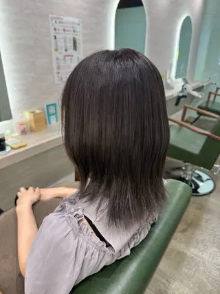 ミディアム カラー 縮毛矯正/髪質改善 /関内/あべももこのヘアスタイル