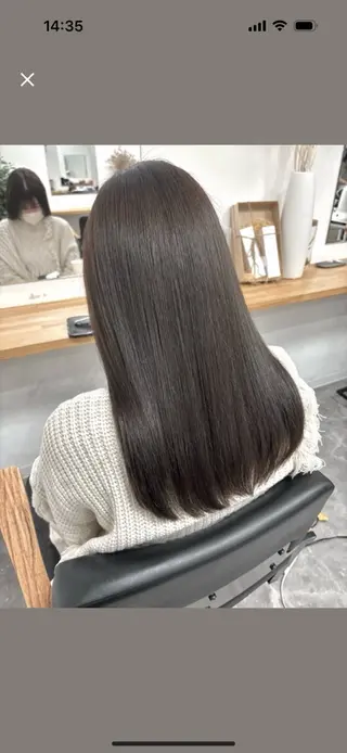 セミロング カラー パーマ ヘアアレンジ misa🫧ナチュラ ル縮毛矯正/髪質改善のヘアスタイル
